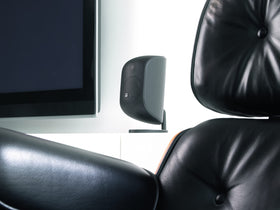 M-1 tabletop stand positioning sound toward the listening area