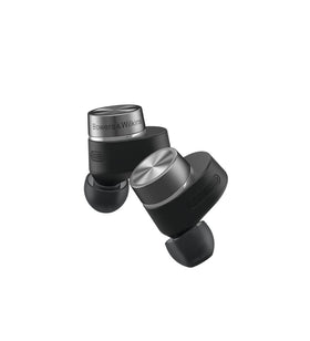 Bowers and Wilkins Pi7 S2 compact earbuds design for comfortable wear.