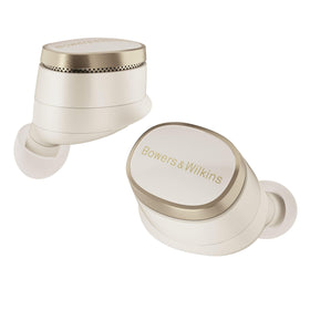 Bowers & Wilkins Pi8 earphones, angled-front view for on-the-go listening