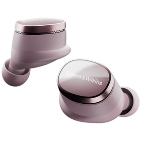 Bowers & Wilkins Pi8 pale mauve case open for quick access and charging.