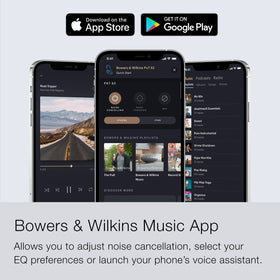 Bowers & Wilkins Music App setup and control on mobile devices.