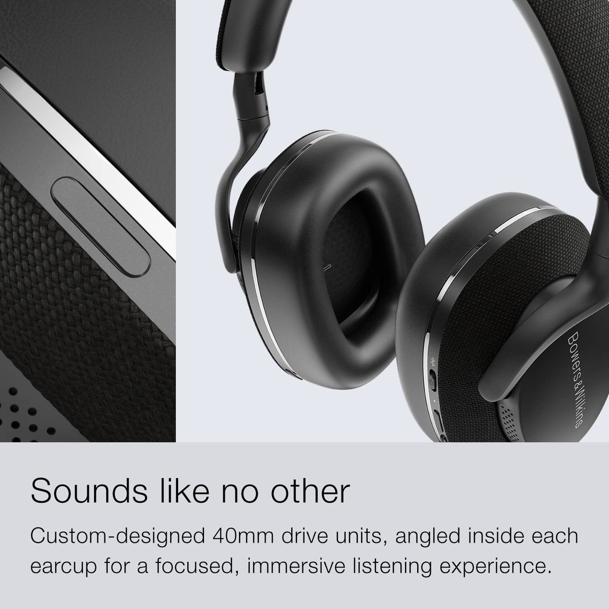 Soft ear cushions on Px7 S2 for long-lasting comfort.