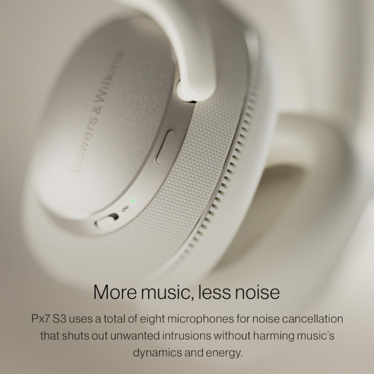 Bowers Wilkins Px7 S3 ear cushions close-up with plush memory foam