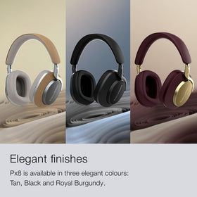 Bowers & Wilkins Px8 Music App enabling EQ and ANC customization.