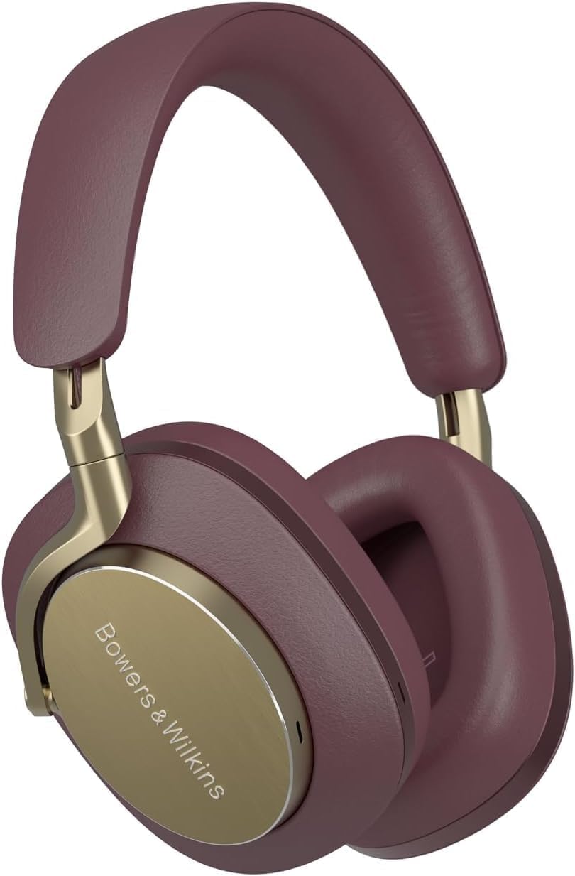 Bowers and Wilkins Px8 Royal Burgundy headphones front view for premium listening