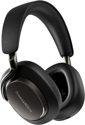 Bowers & Wilkins Px8 S2 onyx-black headphones offer luxurious comfort for long listening sessions.