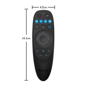BOXPUT remote used with an Android TV box for seamless navigation