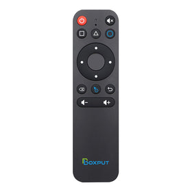 BOXPUT BPR1S Bluetooth remote for Android TV boxes showing broad device compatibility