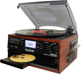 Boytone BT-22M front view; all-in-one system ideal for living rooms.