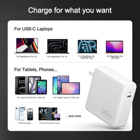 Boyunenge 140W USB-C Charger foldable design shown for portable travel use
