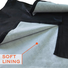 Bozzcovers bottom strap and seal keeping cover secured, stops wind lift