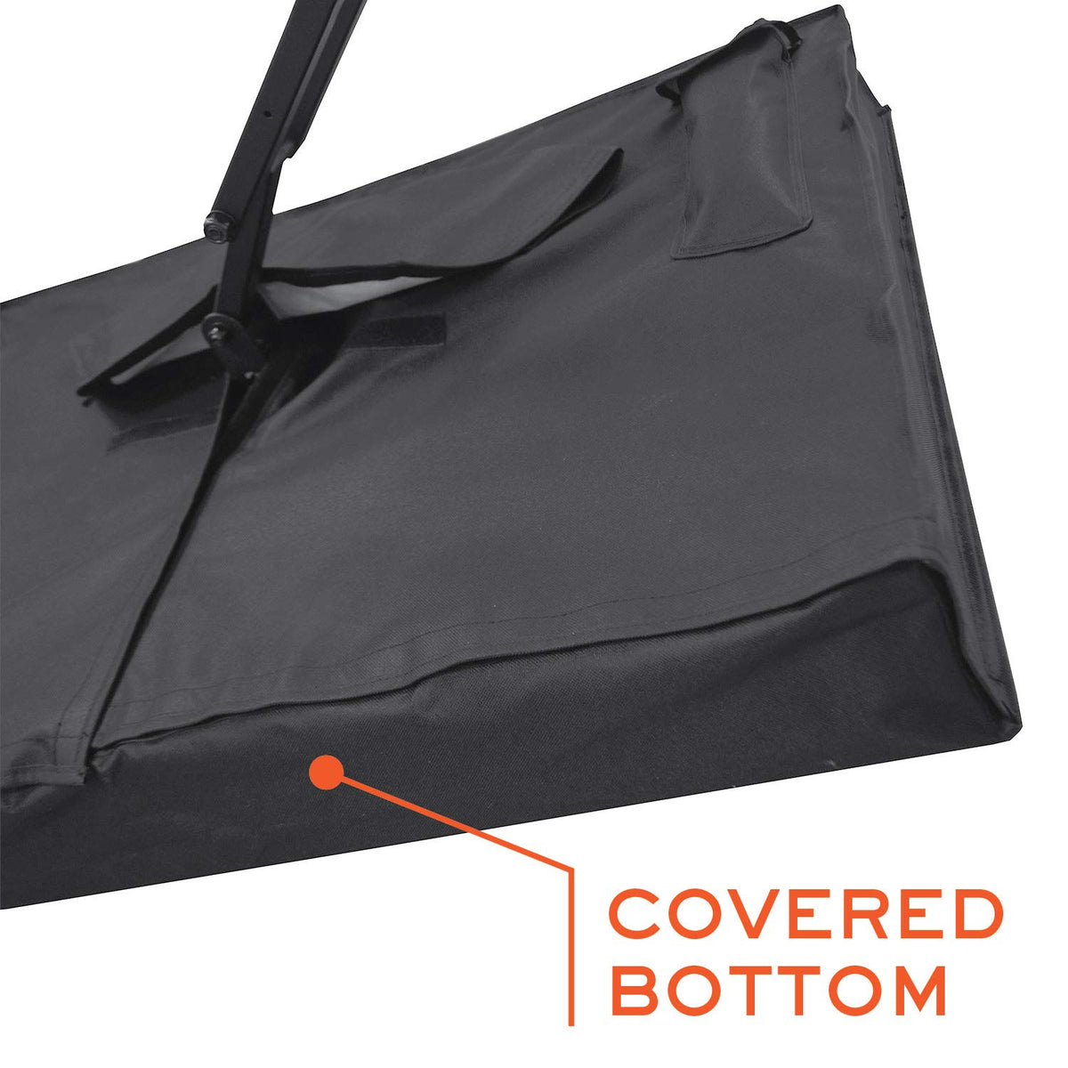 Bozzcovers hidden fasteners detail demonstrating sealed closure, reduces water entry