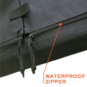 Bozzcovers 360 protection image highlights complete coverage for outdoor TVs.