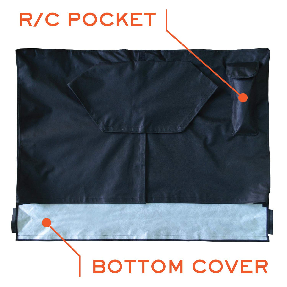Bozzcovers Outdoor TV Cover 70-75 inch includes bottom cover for extra protection
