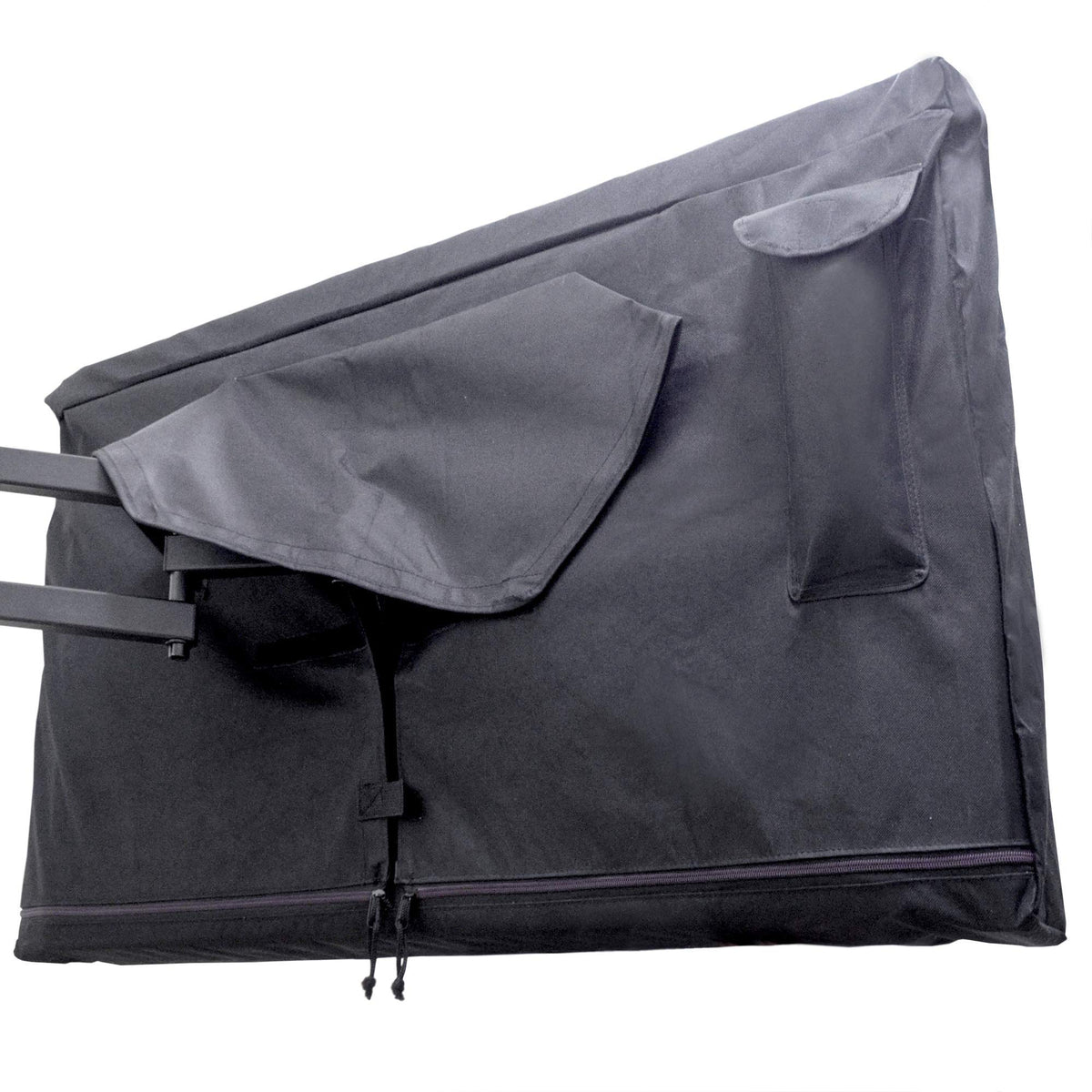 Bozzcovers Outdoor TV Cover 70-75 inch front view protects the screen from rain and dust.