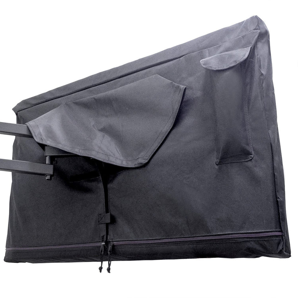 Bozzcovers outdoor TV cover weatherproof zip closure protecting 95-100 inch TVs