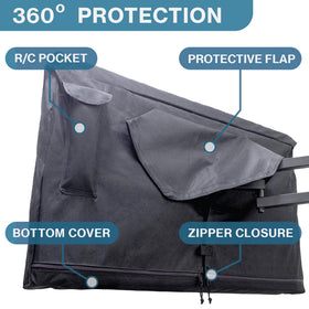 Bozzcovers built-in remote pocket for organized outdoor convenience