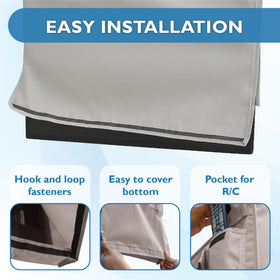 Bozzcovers built-in remote pocket keeping the remote safe and accessible