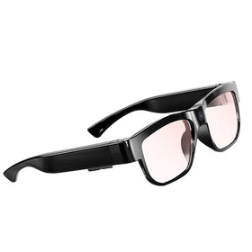 BQXX front frame view showing camera-integrated sunglasses and hands-free recording benefit