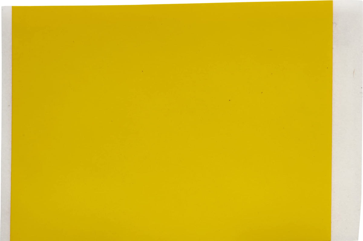 Brady all-weather adhesive tape strong adhesion on rough or powder-coated surfaces.