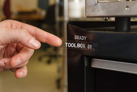 Brady Authentic datacom printer compatibility label shows easy integration.
