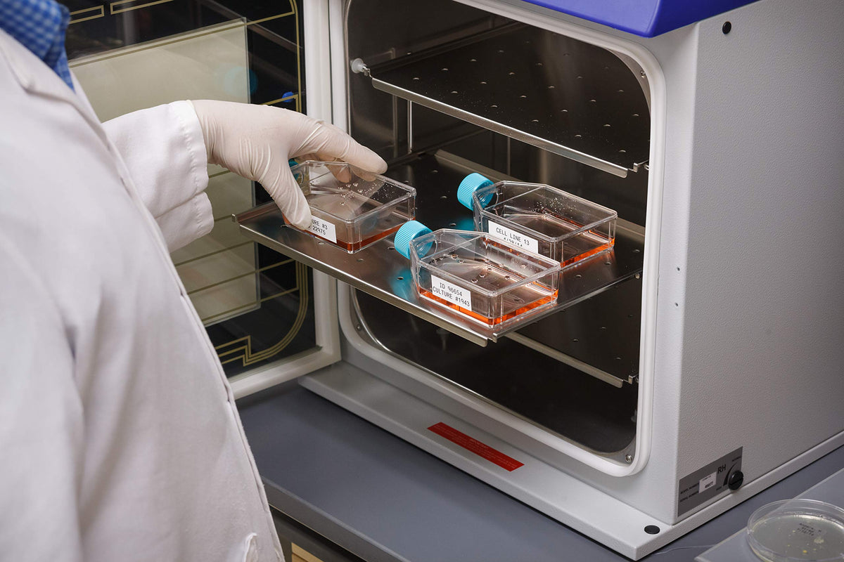 Solvent-resistant black-on-white labels for lab and PCB environments