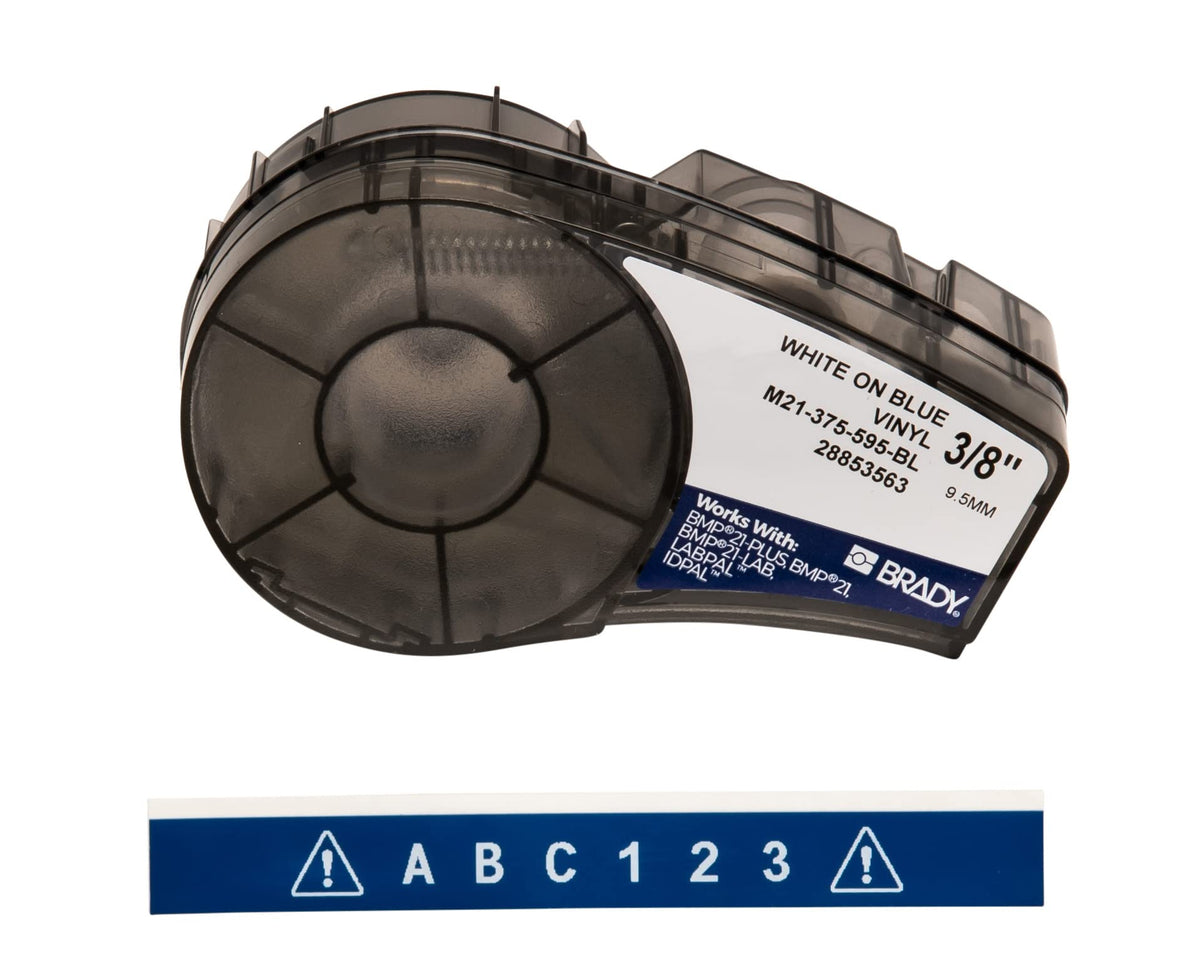 Brady Authentic label tape on a roll, all-weather performance for indoor/outdoor labeling