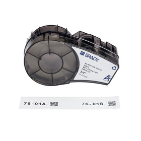 Brady Authentic M21-750-581-WT facility ID label for easy organization.