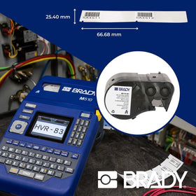 Brady print-ready M5-75-461 labels for BMP51 and M511 printers