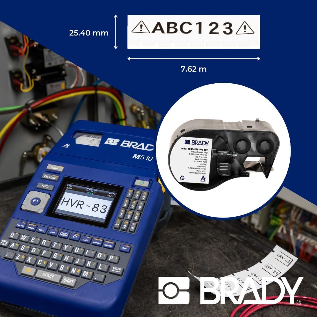 Brady Authentic RoHS-compliant label highlights safety and compliance.