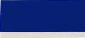 Close-up of white text on blue Brady Authentic tape for clear visibility