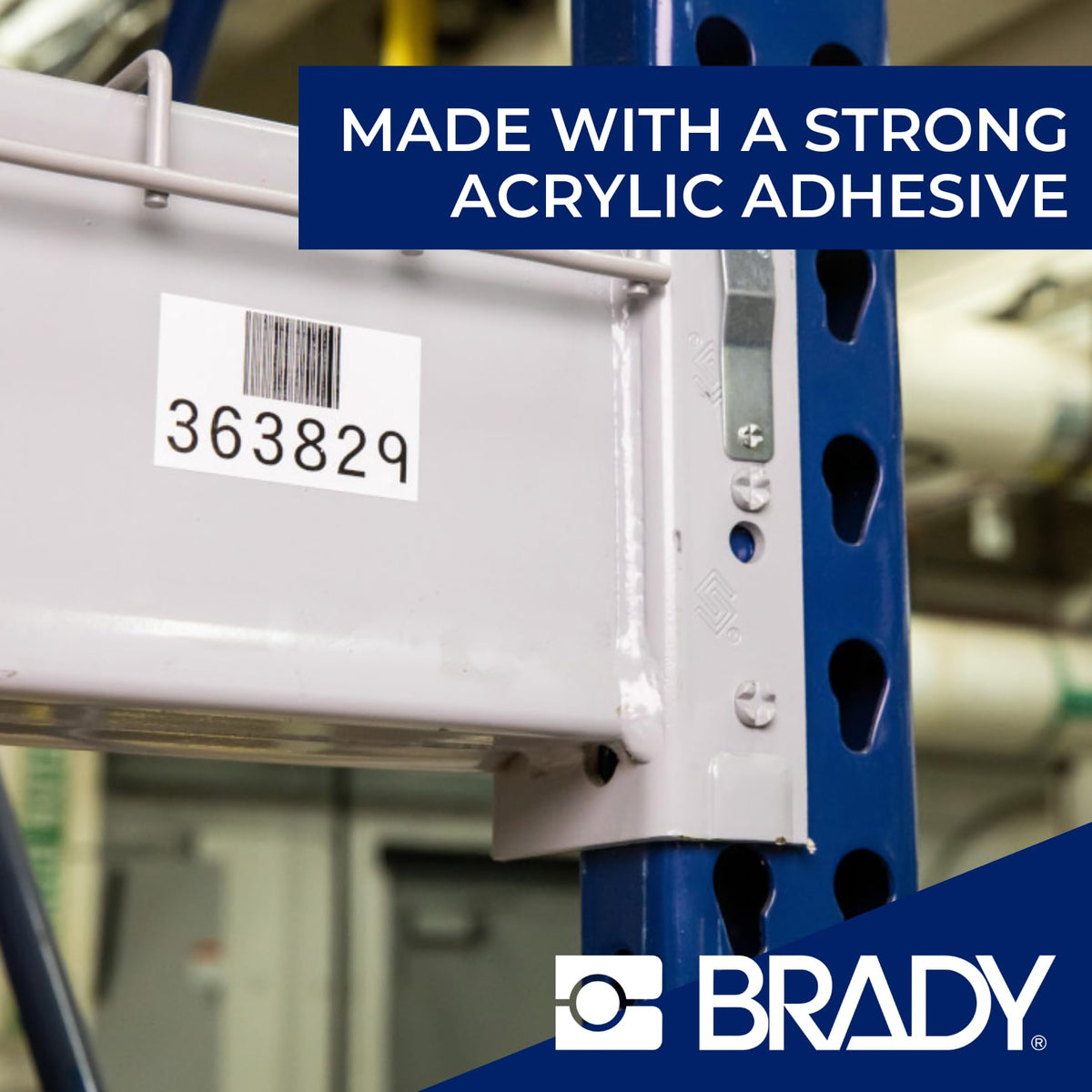 Brady flag label wrapped on small-diameter cable, improves cable identification visibility