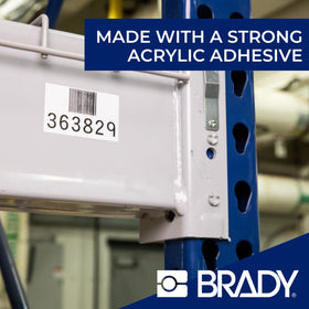 Brady flag label wrapped on small-diameter cable, improves cable identification visibility