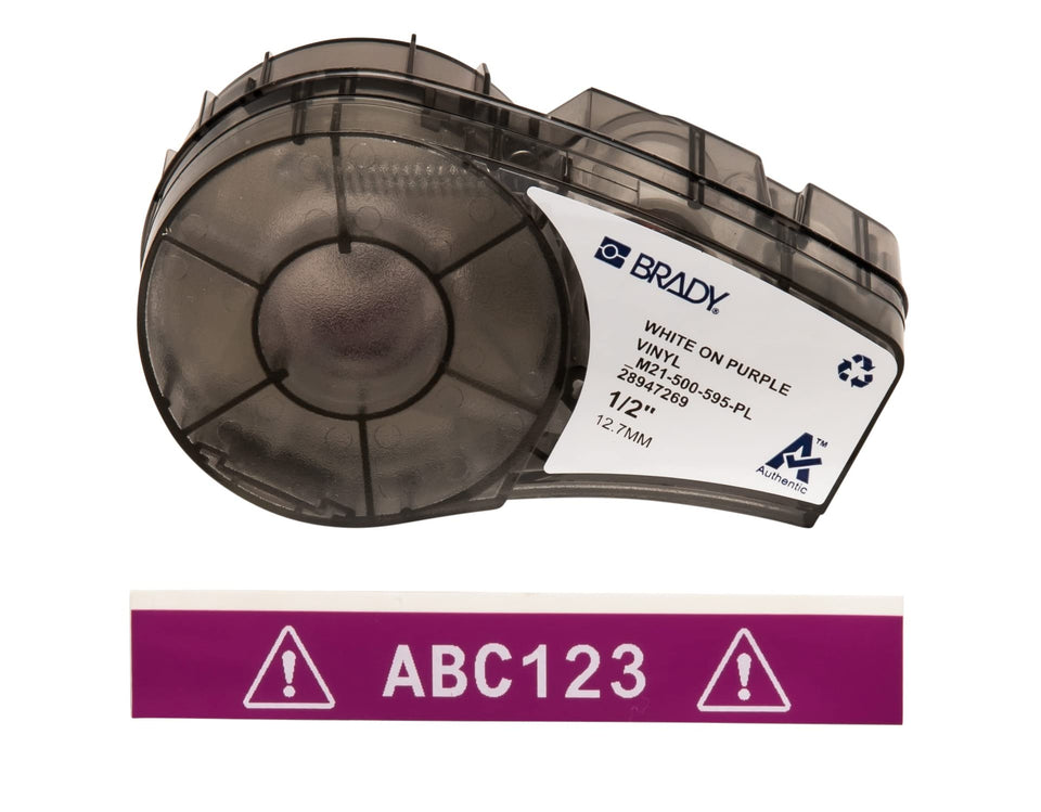Brady front packaging showing product and compatibility, ensures correct purchase