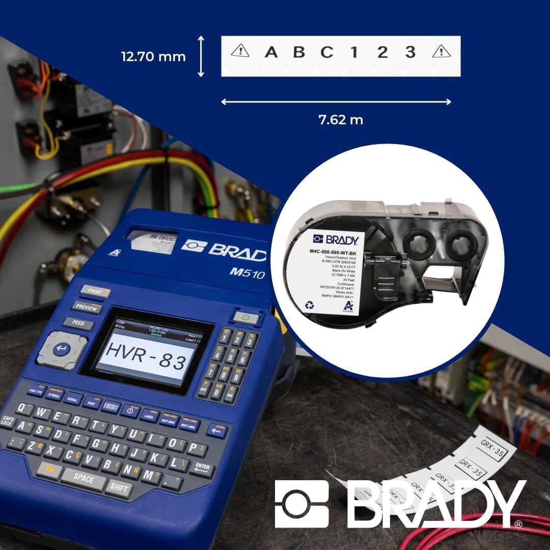 brady labeled industrial equipment illustrating clear, long-lasting identification