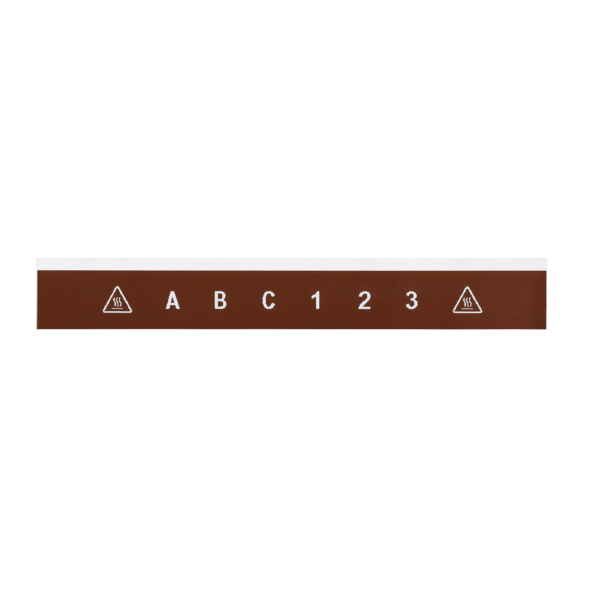 Brady close-up of vinyl label texture demonstrating weather resistance benefit