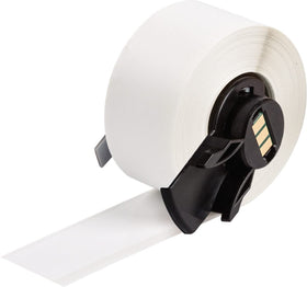 Brady multi-purpose vinyl label tape in printer setup for durable product IDs.