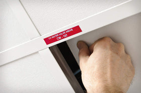 Brady label outdoors resisting moisture and grime for dependable identification