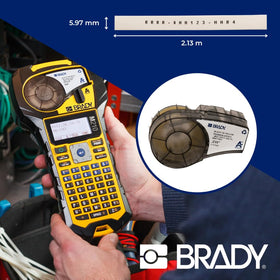 Brady PermaSleeve cross-section reveals 3:1 shrink for 22-16 AWG wires