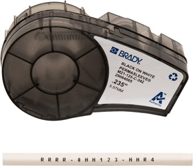 Brady PermaSleeve tubing in black for 22-16 AWG wires ensures durable labeling