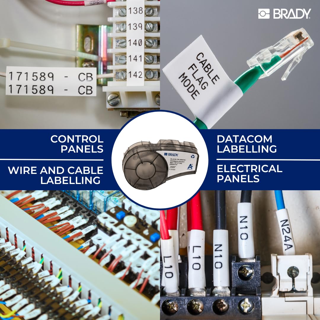 Brady PermaSleeve on control panel labeling delivers crisp, long-lasting identification