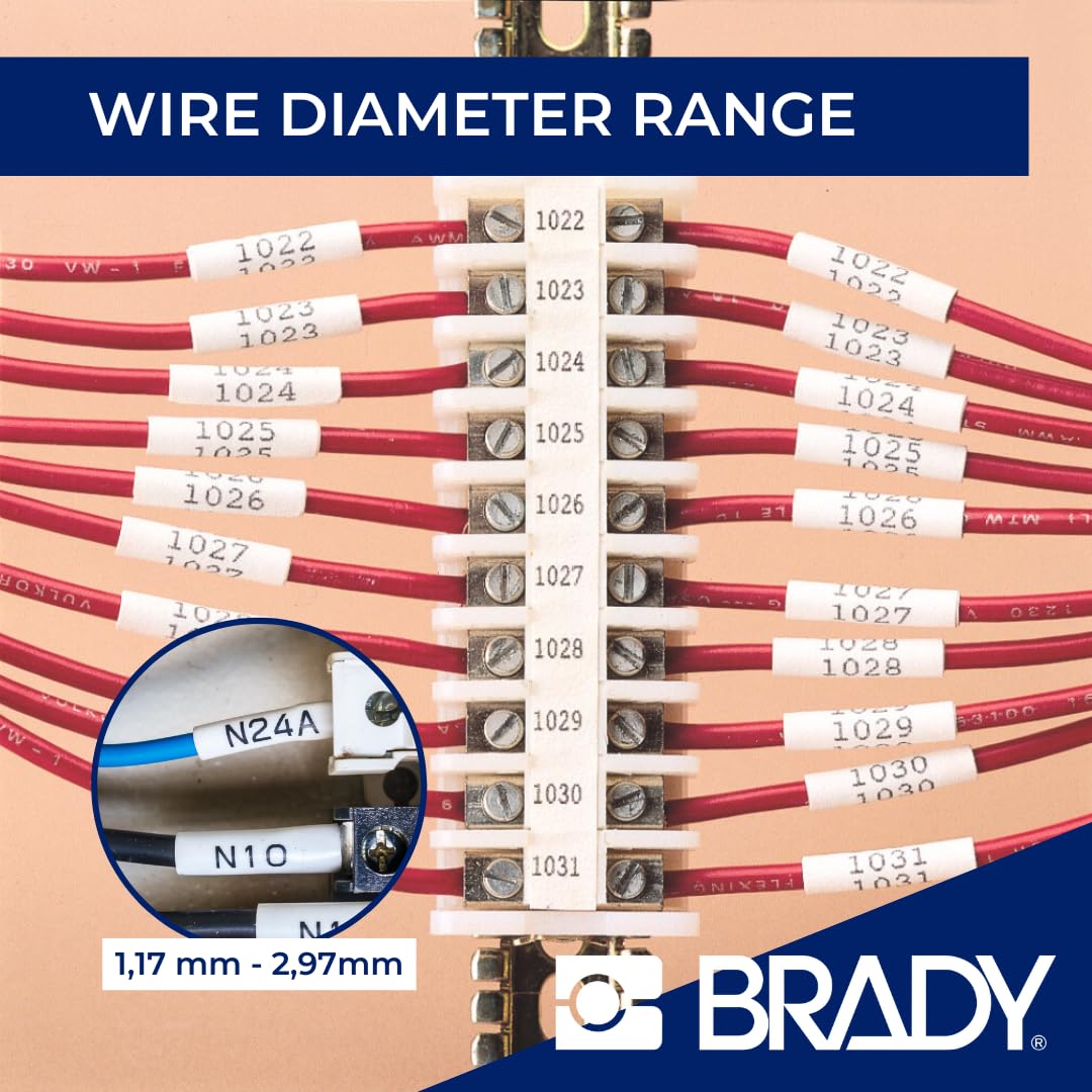 Brady PermaSleeve compatible with M210/M211 printers for labeling