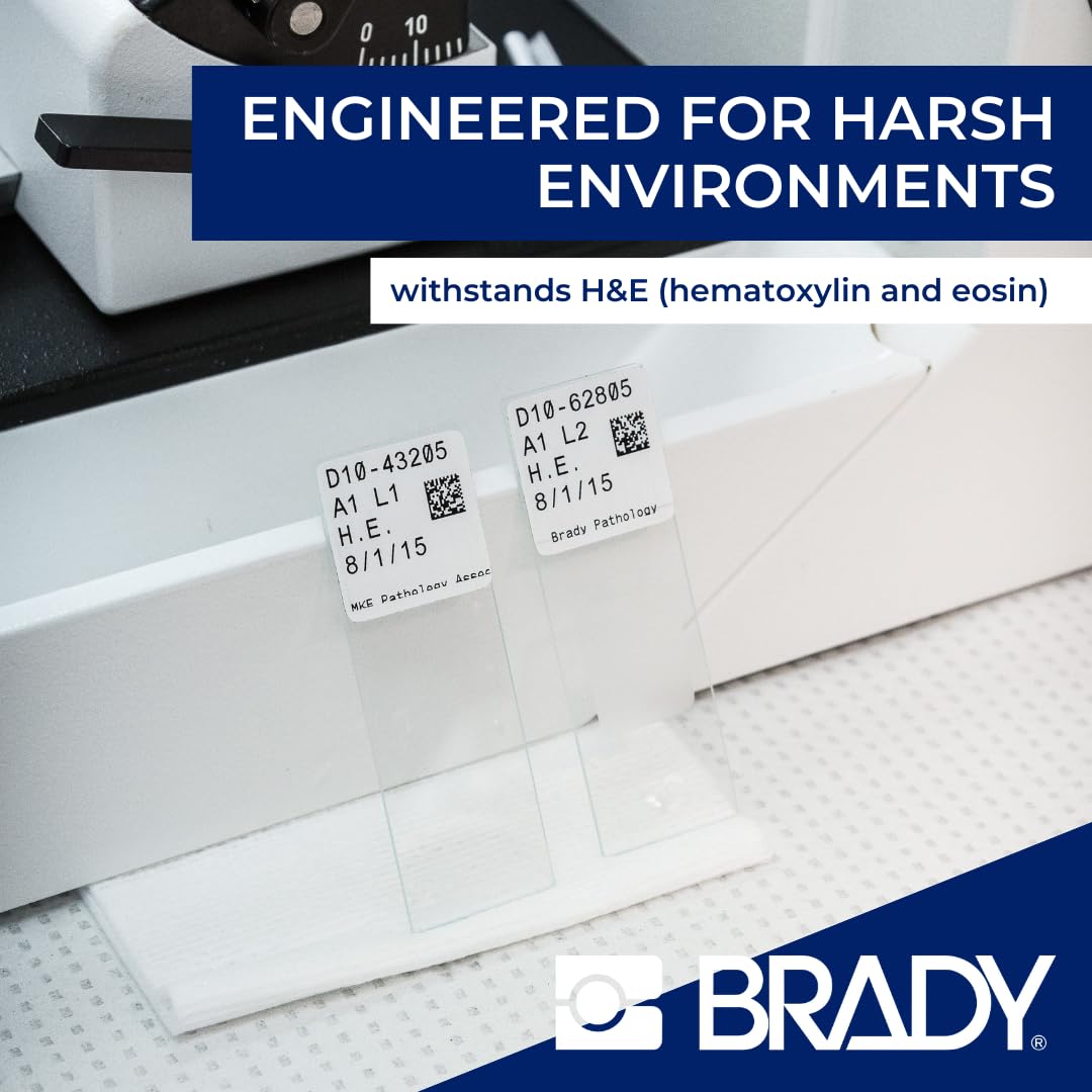 Brady StainerBondz labels compatible with BMP51 and M511 printers for easy labeling.