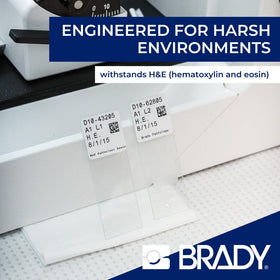 Brady StainerBondz labels compatible with BMP51 and M511 printers for easy labeling.