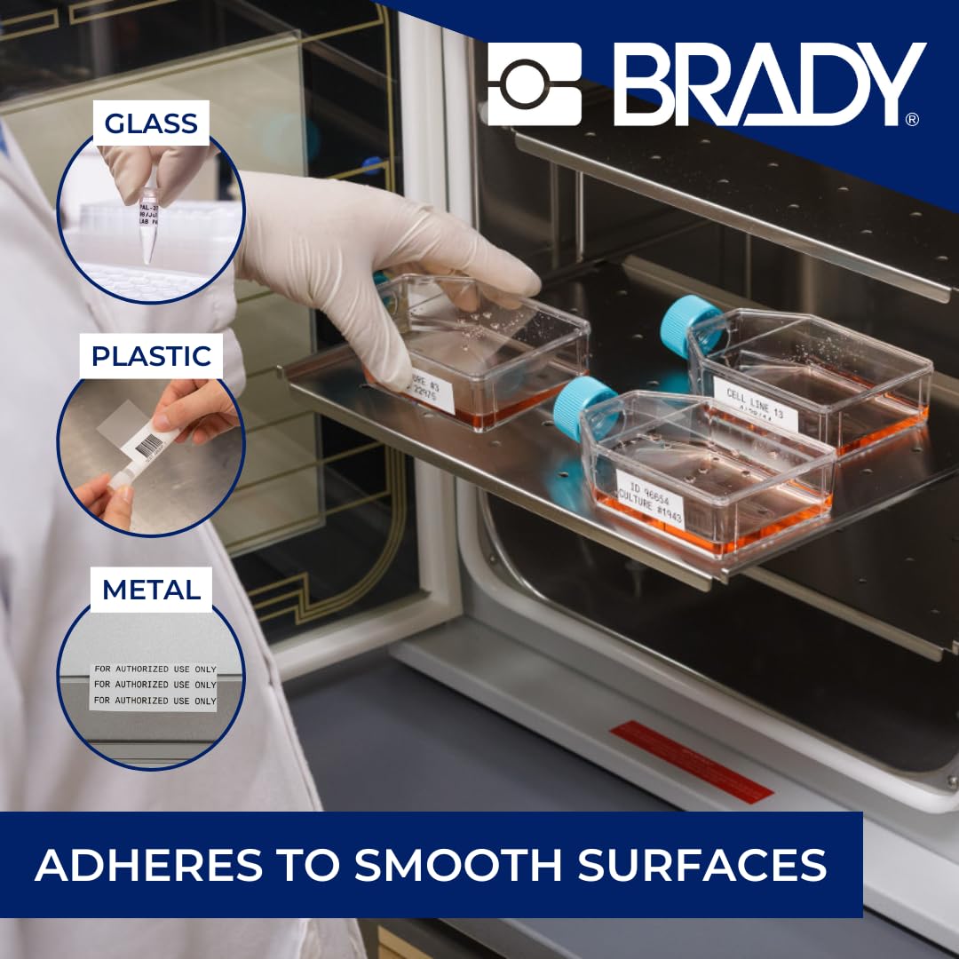 Brady StainerBondz permanent acrylic adhesive for secure bonding in demanding conditions.