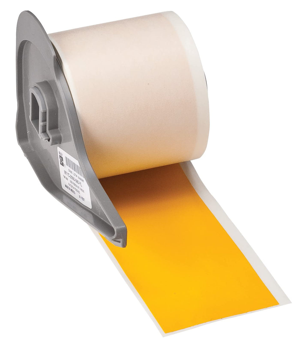 Brady yellow vinyl label tape for M710/BMP71 with durable outdoor performance.