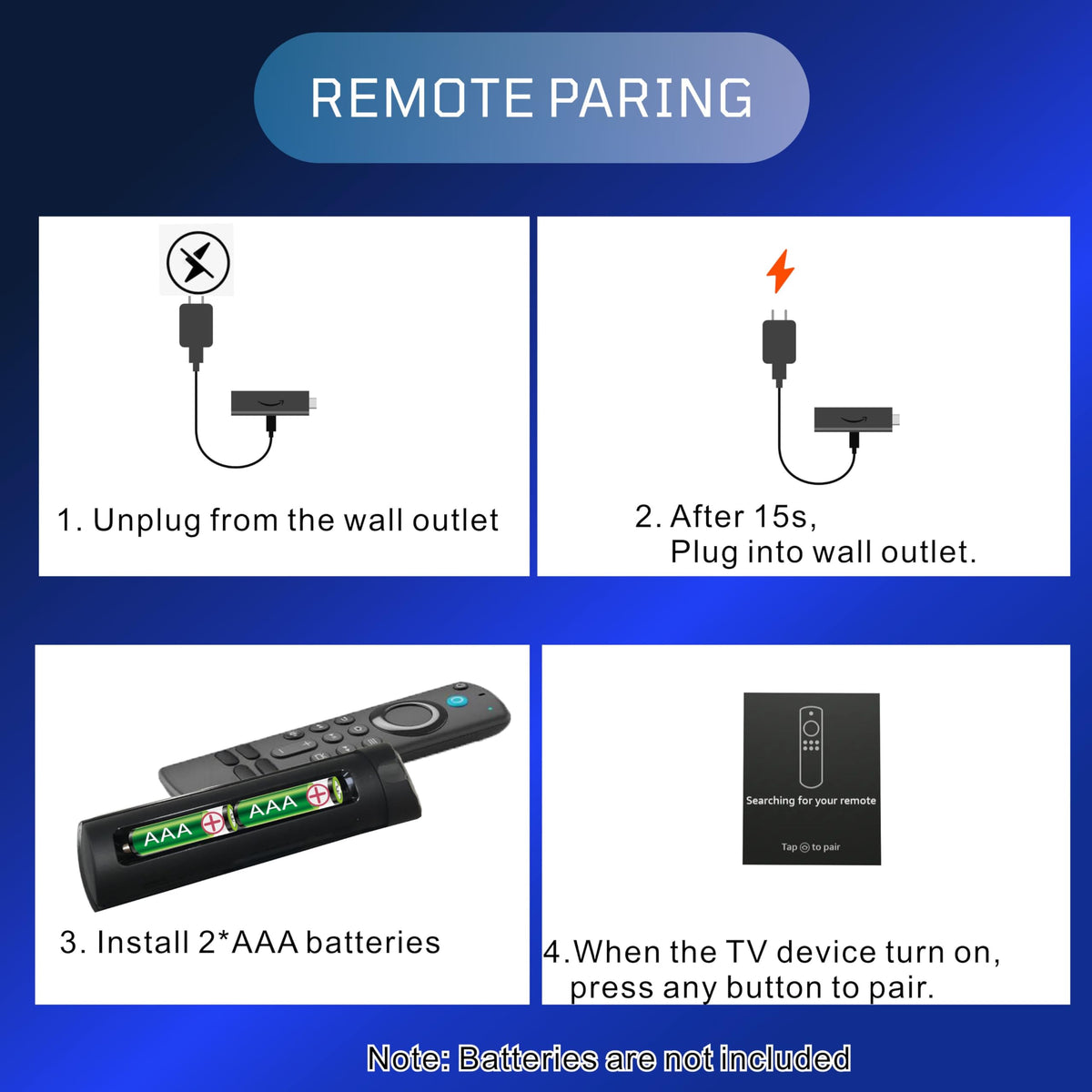 B BraiNice pairing process after inserting batteries ensures fast automatic connection.