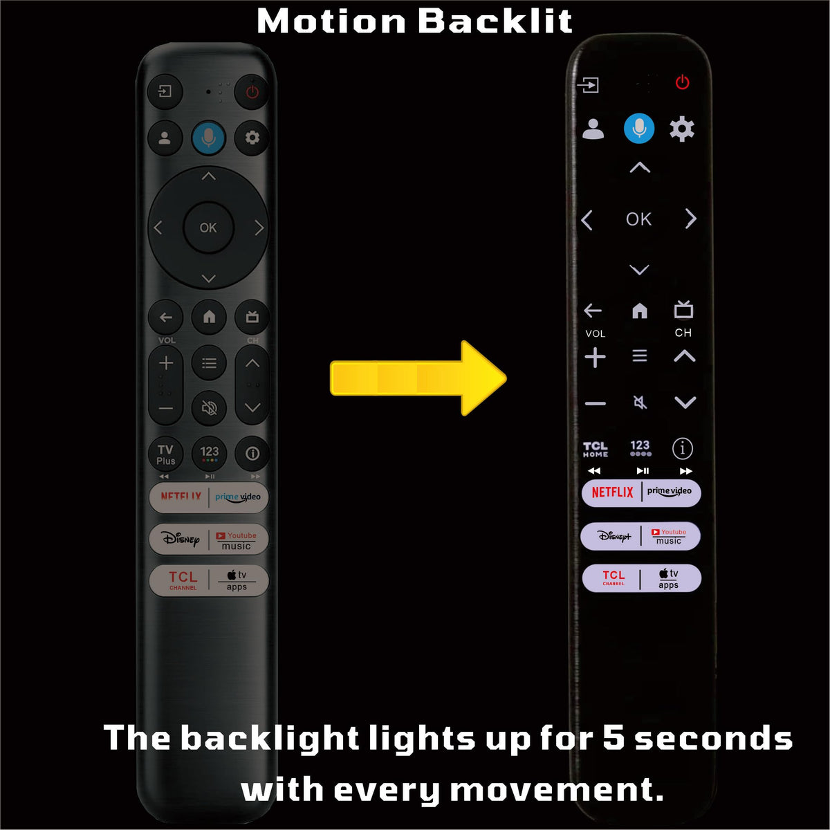 B BraiNice remote voice control icon indicating compatible TCL Google TV