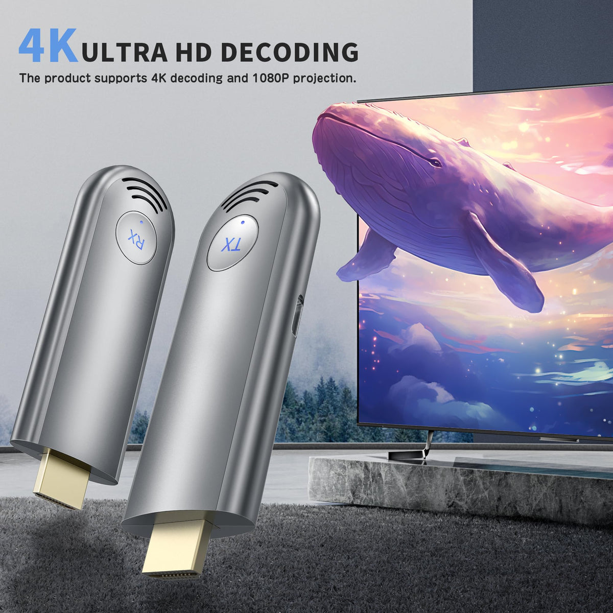 BRAIDOL TPUFO receiver with monitor delivers 1080p/60Hz video.