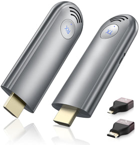 BRAIDOL TPUFO transmitter setup enables wireless HDMI streaming to a display.